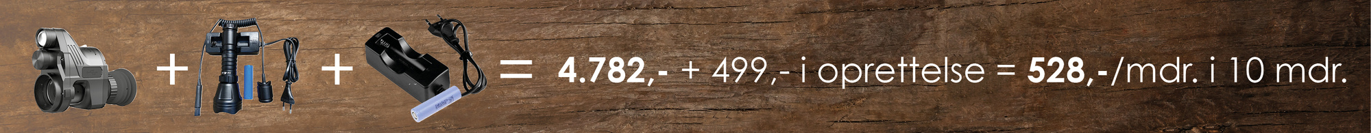 pard nv007 + tilbehør