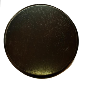 Mørkbejdsede runde trofæ plader (13cm)