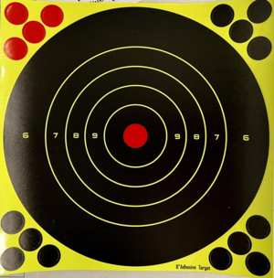 Skydeskive selvmarkerende medium str.