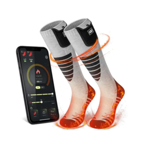 Batteri opvarmede strømper App styret