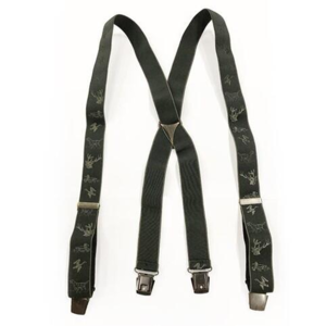 Portia seler med hjort og hund motiv - grøn