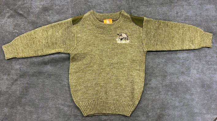 Striktrøje med Vildsvin motiv