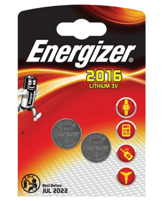 Batteri cr2016 2 pakke