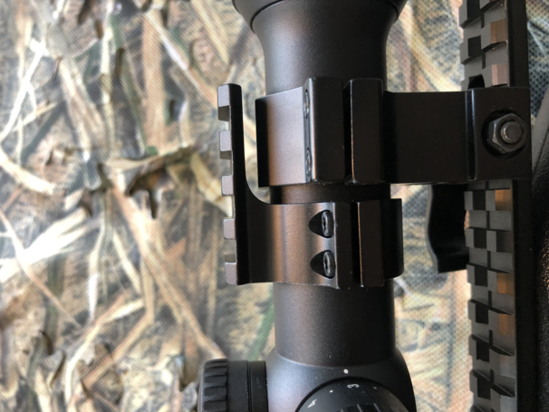 montage til lygte på dagkikkert