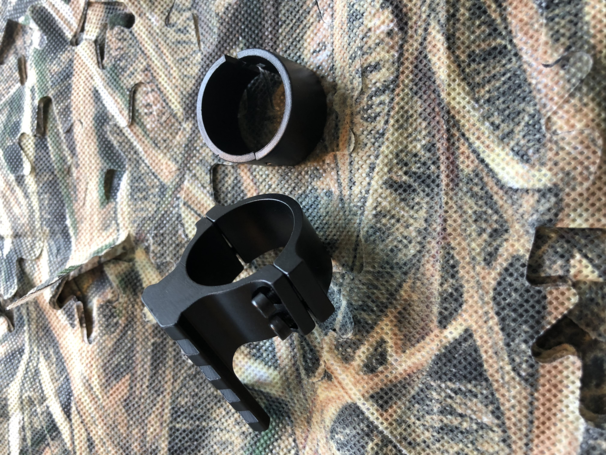 montage til lygte på dagkikkert