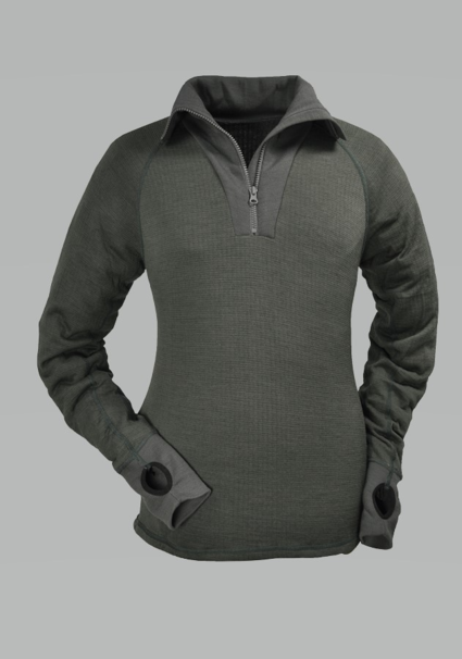 Trøje med lynlås og langeærmer (TS500)