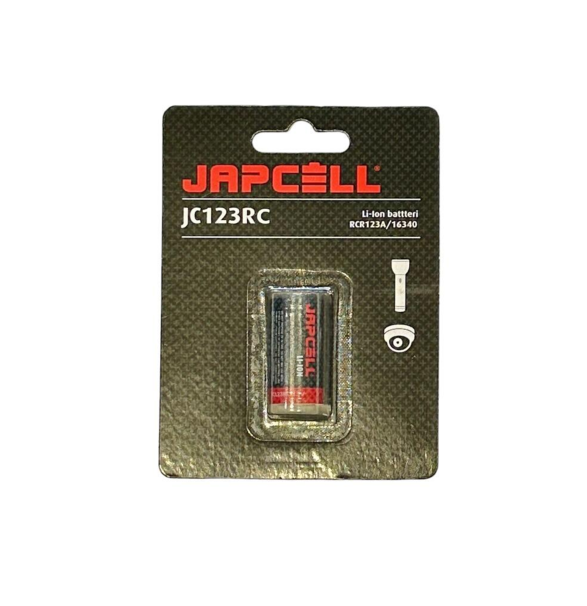 Genopladeligt CR123 batteri