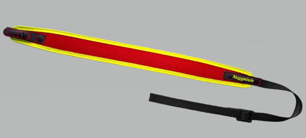 Geværrem fra Niggeloh Retractor Trail Gul/rød