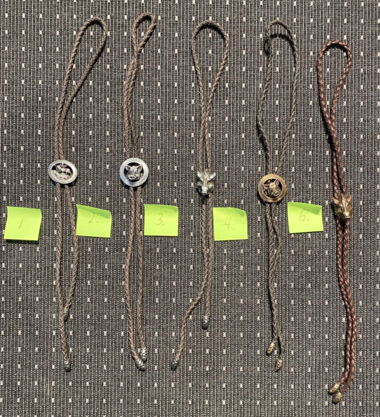 Bolo tie med vildsvin motiv