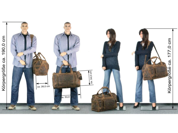 Greenbury weekend taske læder - stor