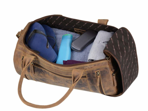 Greenbury weekend taske læder - mellem