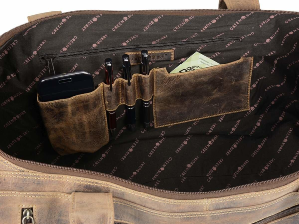 Greenbury weekend taske læder - mellem