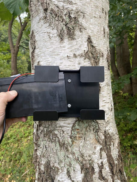 Batteri holder til eksternt batteri