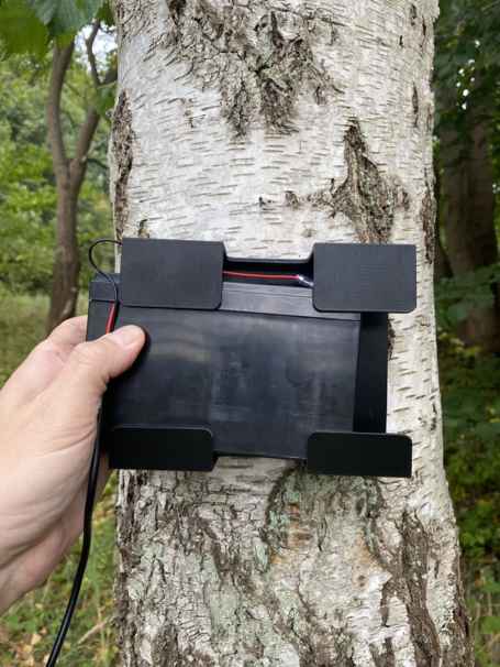 Batteri holder til eksternt batteri