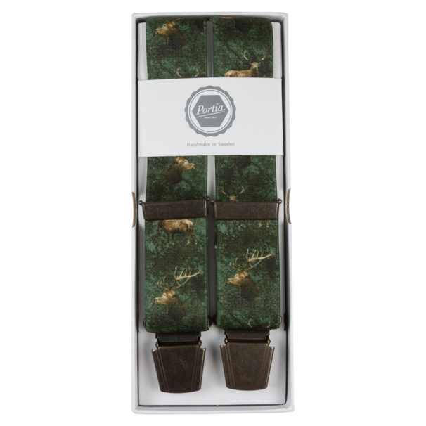 Portia seler med Krondyr motiv