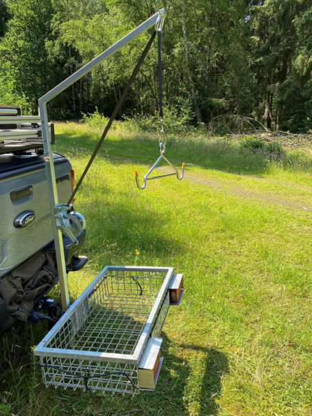 Gehetec galge til vildtkurv