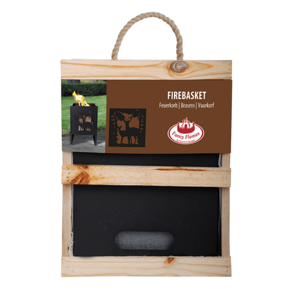 Bålkurv med dyremotiv