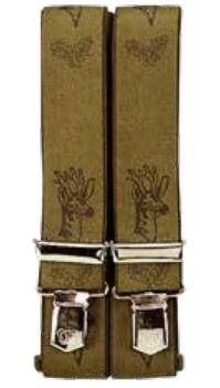 Seler med råvildt motiv - 120cm - seleklips