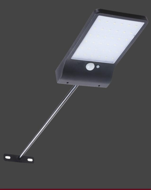 Lyssæt  inkl. solpanel, batteri og PIR sensor (Grøn)