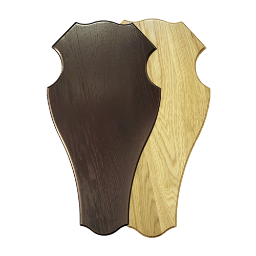 Mørkbejdse Trofæplade til Dåvildt (Skjold)