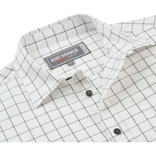 MH Jagtskjorte Estate hvid med tern