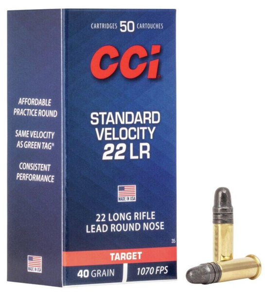 CCI 22lr. Standard 40gr LRN (æske a 50 stk)
