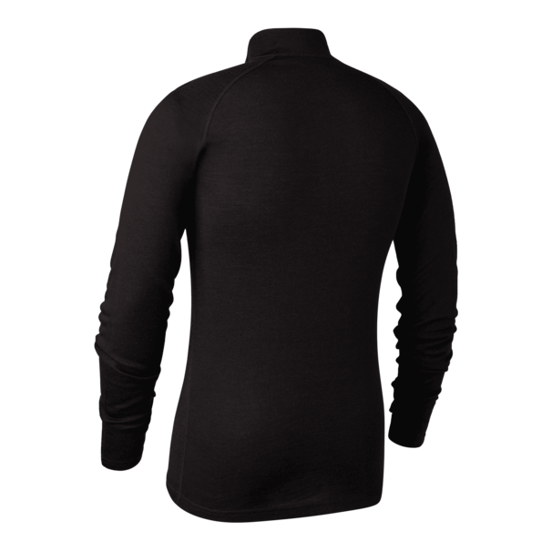 Quinn merinoundertrøje med halv lynlås