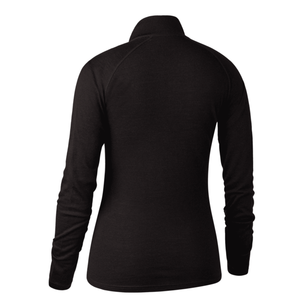 Lady Quinn merinoundertrøje med halv lynlås