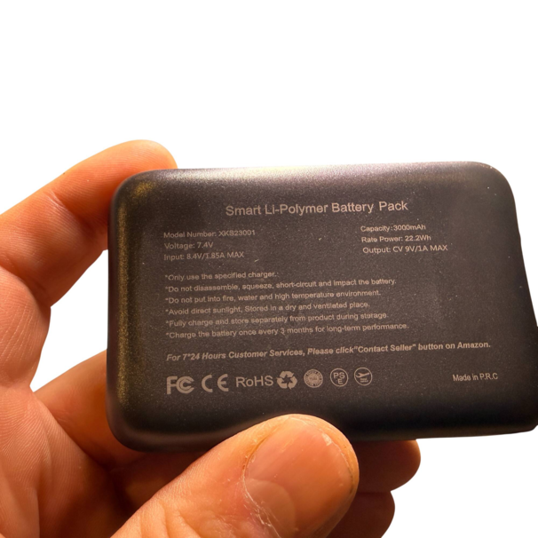 Ekstra batteri til App opvarmede strømper - 2stk